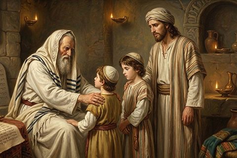 יעקב מברך את בני יוסף