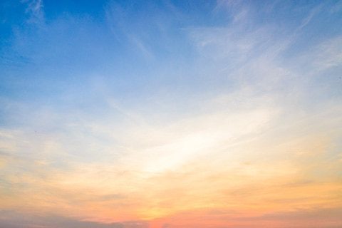 Twilight cloud on sky - filter effect